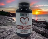 Zhou Nutrition Ceylon Cinnamon Heart Health Joints 60 Vegan Capsules EXP... - $11.87