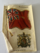 Antique Cigar Box Tobacco Felt Liner Insert England Flag - £10.86 GBP