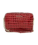 New Michael Kors Women&#39;s Jet Set Large EW Leather Crossbody Bag Berry - $168.29