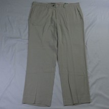 Tommy Bahama 36 x 30 Khaki Silk Blend Flat Front Mens Dress Pants - £17.57 GBP