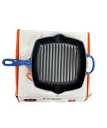 Le Creuset Signature Square Skillet Grill 10.25&quot; / 26cm Lapis Blue - $123.74