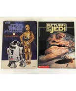 The Star Wars Storybook &amp; Return Of The Jedi Book Color Photo Vintage Sc... - $19.75