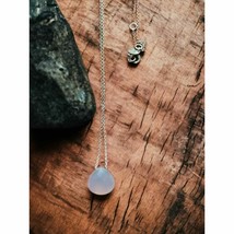 Beautiful silver chain moon glow necklace - £11.68 GBP