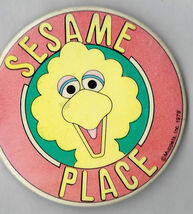 Vintage 1979 Jim Henson Muppets Sesame Place 3" pin Button Langhore, PA - $98.95