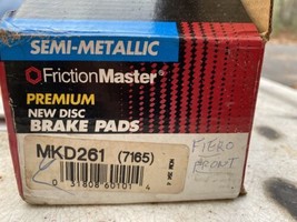Pontiac FIERO 1984-87 FrictionMaster MKD-261 Disc Brake Pad Pads Set - £23.52 GBP
