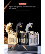 ZORRO Mecha Transparent Fuel Tank Mechanical Ejection Lighter - $21.78