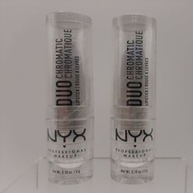 SET OF 2-NYX DUO CHROMATIC Lipstick CHILL CHILL DCLS 02, New, Sealed - £9.31 GBP