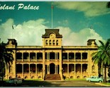 Iolani Palace Honolulu Hawaii HI UNP Nana Li&#39;i Chrome Postcard I13 - $3.91