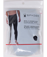 SPYDER 229534 BASELAYER PANTS 029-EBONY MEN&#39;S MEDIUM - NEW! - $44.48