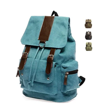 Back To Campus Canvas Backpack In 4 Colors by VistaShops - £101.41 GBP
