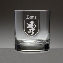 Lane Irish Coat of Arms Tumbler Glasses - Set of 4 (Sand Etched) - £53.47 GBP