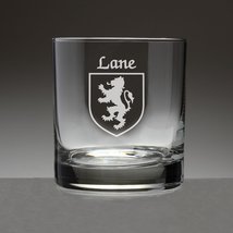 Lane Irish Coat of Arms Tumbler Glasses - Set of 4 (Sand Etched) - £54.15 GBP