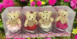 I Love You Bear With Heart Shaped Jewelry Gift Boxes SET OF 4 as On The ... - $42.06
