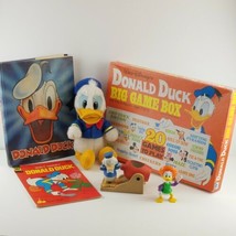 Donald Duck Disney Lot of 6 - Game, Book, Comic, Plush, Candle Holder, Figure - £46.85 GBP