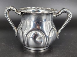 Vintage New Amsterdam Silver Co. Sugar Bowl No Lid Pattern #615 Quadruple Plate - £7.65 GBP