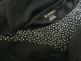 EUC Le Chateau Montreal Canadian Brand Juniors&#39; Sexy Beaded Black Top S M - £22.50 GBP