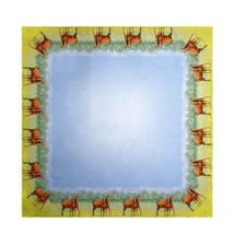 Betsy Drake Two Horses Square Table Cloth 52 - £55.52 GBP