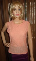 VERSACE JEANS COUTURE TOP PEACH  sz MEDIUM NEW - $54.96