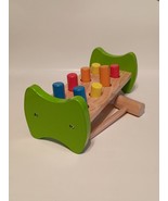 Wooden Carpenter Bench Child’s Toy with Pegs Hammer Heavy Duty - $13.56