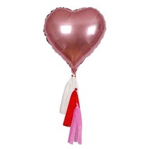 Meri Meri Pink Heart Foil Balloons Pack Of 6 New In Box - £14.15 GBP