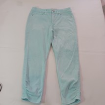 White House Black Market Crop Jeans Women’s Size 10P The Skinny Green Stretch image 11