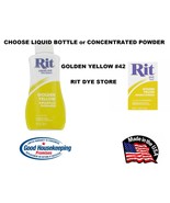 GOLDEN YELLOW #42 RIT Fabric DYE choose Liquid Bottle or Powder Concentrate - $26.09 CAD+