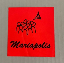 Decal Sticker Mariapolis San Paolo Brazil Tourist Rare Vintage 1980&#39;s  - £3.73 GBP