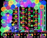 104Pcs Neon Glow In The Dark Birthday Party Decorations Supplies Glow Pa... - $40.99