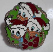 Disney Disneyland Resort Holiday Wreath Hotel Huey Dewey and Louie Pin - $14.84