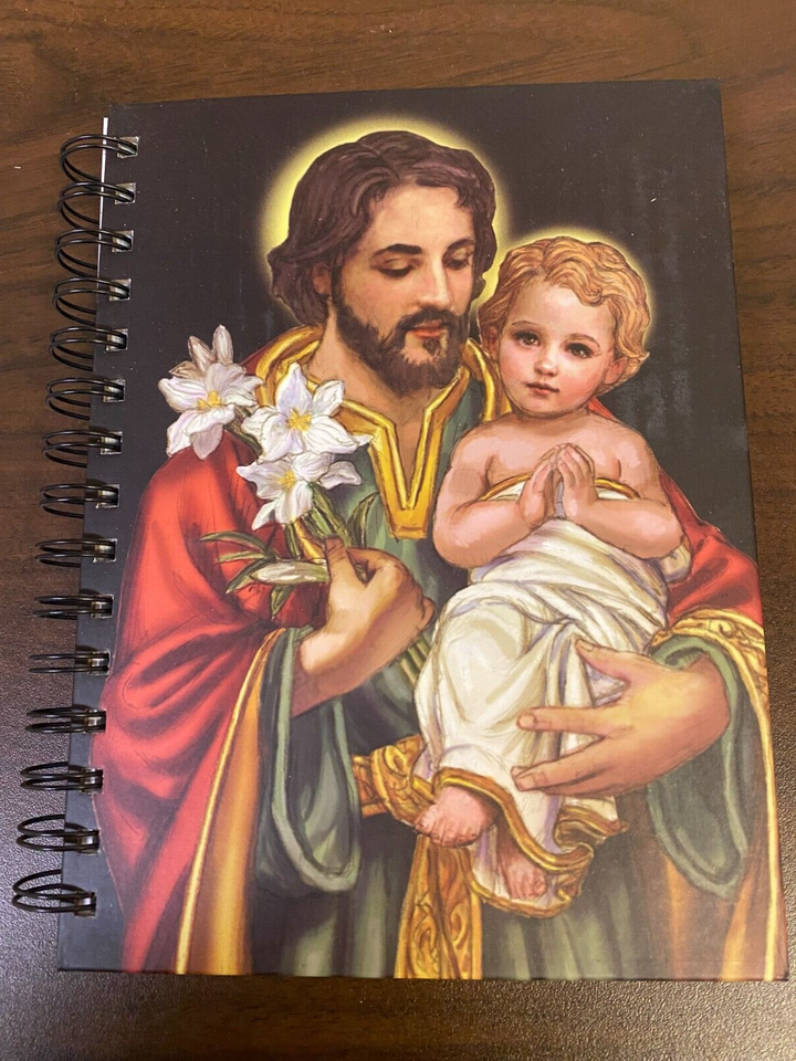 Saint Joseph with Child Hardcover Journal/Notebk, New #AB-107 #1