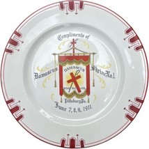 1911 Damascus Shrine No. 1 Pittsburgh Pennsylvania Commemorative Plate F... - £22.38 GBP