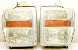 08-10 Ford F250 F350 F450 SD Clear Headlight Lamp Assembly Set OEM 2284 - £100.18 GBP