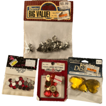 Gems Stones Craft Supplies Fibre Craft Darico Mangelsen&#39;s Stars Lot of 4 Vintage - £4.68 GBP