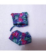 Vintage Hawaiian Barbie Doll Mattel # 7470 shorts top set floral blue sh... - $567.85 MXN