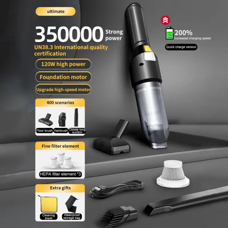 Portable Mini Handheld Vacuum Cleaner Car Vacuum Cleaner Smart Home Car - £31.74 GBP+