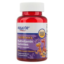Equate Children&#39;s Multivitamin Gummies Dietary Supplement 70 Ct General Wellnes+ - £10.34 GBP
