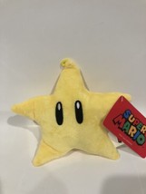 Super Mario Plush Nintendo Yellow Star 6” Plush New - £10.17 GBP