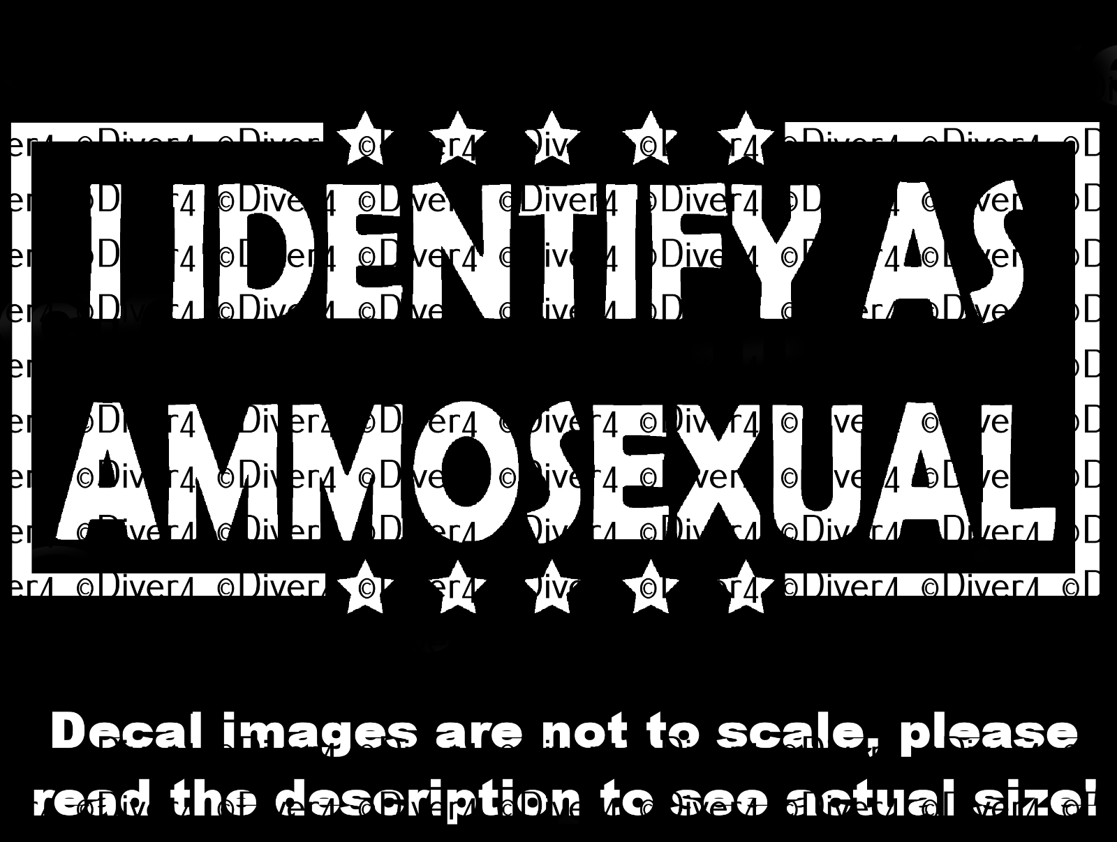 I Identify As Ammosexual Car Van Truck Decal US Made US Seller - $6.72+