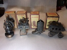 Die Cast Pencil Sharpeners - Lot of 4 - Western Theme lot# 151A - £15.77 GBP