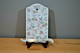 Andrea By Sadek Cheese Board &amp; Knife floral pastel Buckingham Japan Porcelain  - £12.01 GBP