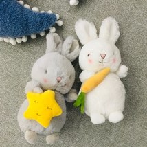 Carrot Rabbit Plush Toy Cute Stuffed Animals Star Bunny Soft Bed Sleeping Pillow - £14.85 GBP
