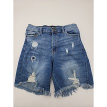 Poison Mushroom High Rise Shorts Small Womens Distressed Raw Hem Medium ... - £16.11 GBP