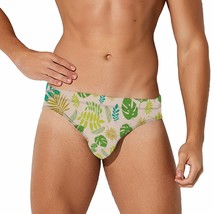 Mondxflaur Palm Leaf Swim Briefs Sexy Swimming Trunks Quick Dry Soft Ath... - $19.99