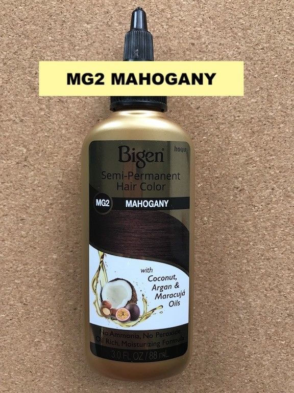 HOYU BIGEN SEMI-PERMANENT COLORS MG2 MAHOGANY with COCONUT,ARGAN OILS - $5.49