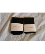 Calvin Klein Girl&#39;s 2 Black Tights Collants Pour Filles Size M(6-8) - £19.87 GBP