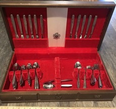 Vtg Simeon L&amp; George H Rogers Company Stainless 81 Piece Anti Tarnished ... - $195.02