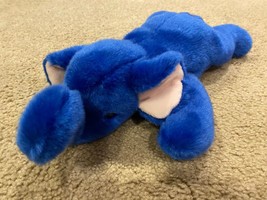 RARE VINTAGE 16&quot; 1998 Royal Blue Peanut  Elephant TY Plush Beanie Buddy ... - $13.99