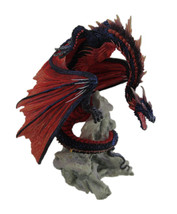 Andrew Bill Bloodfire Hand Painted Red Dragon Statue - £83.27 GBP