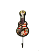 Elvis Presley wall hook guitar American flag  9″ x 3″ - $284.68 MXN