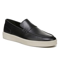 Vince Toren Men&#39;s Black Leather  Fashion Soft Loafer Shoes Size 12 - £148.45 GBP